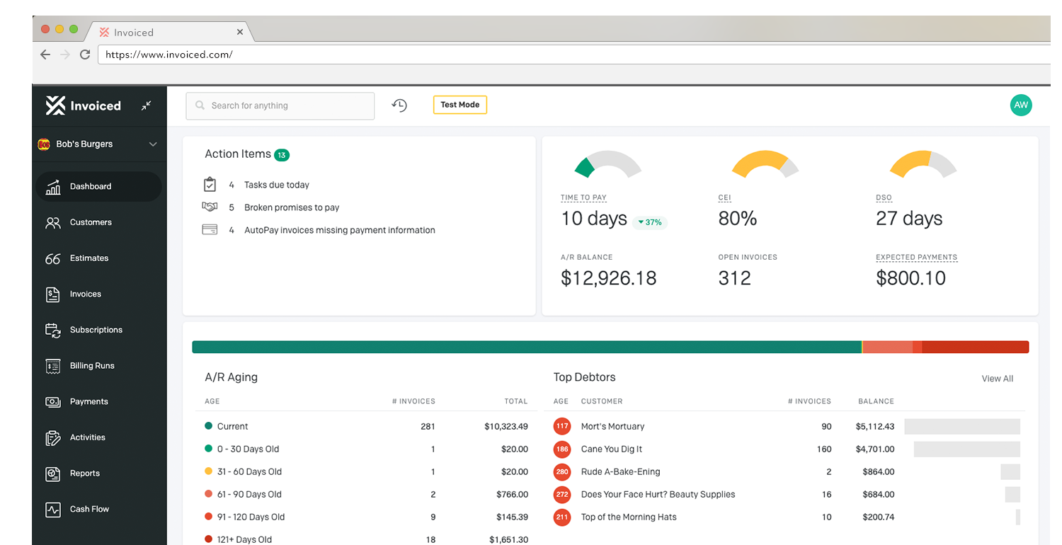 Invoiced Screenshot