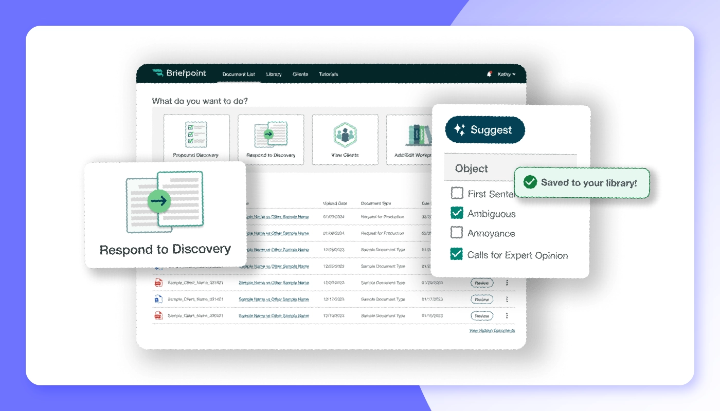 Screenshot of Briefpoint