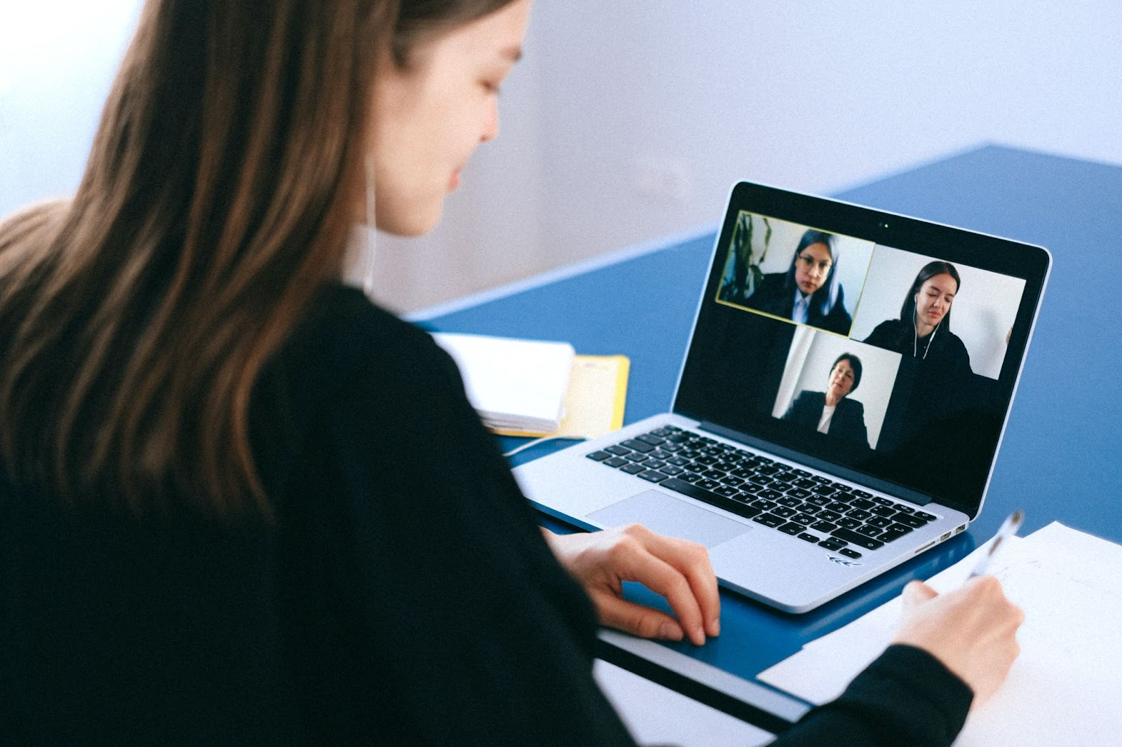 lawyers having a virtual meeting