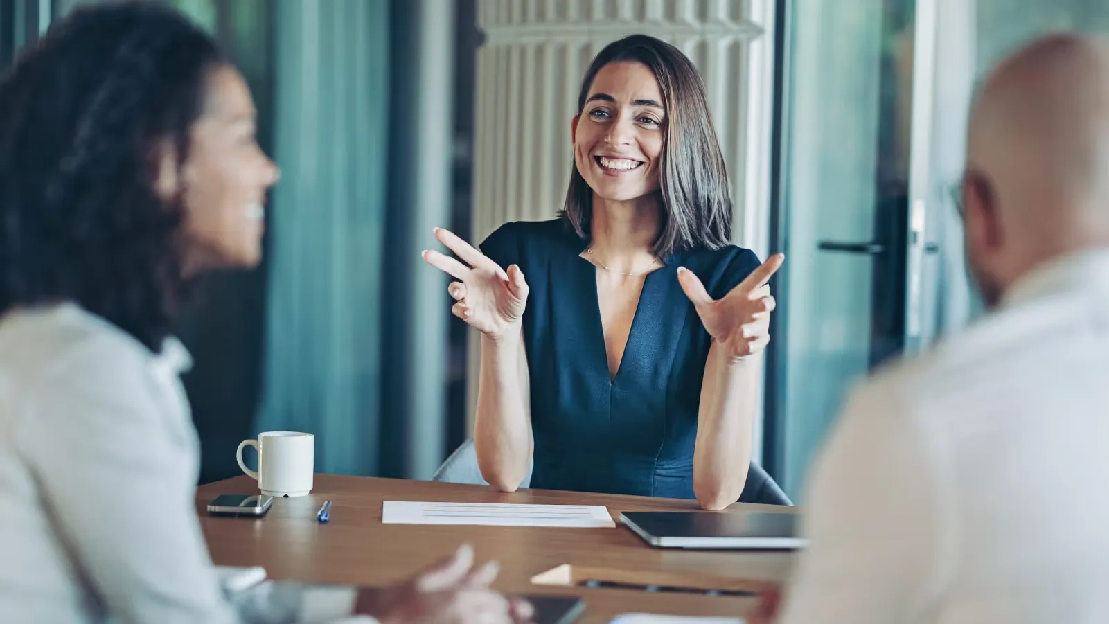 Lawyers discussing practice management strategies