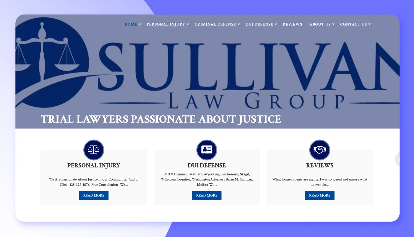 Sullivan Law Group Homepage