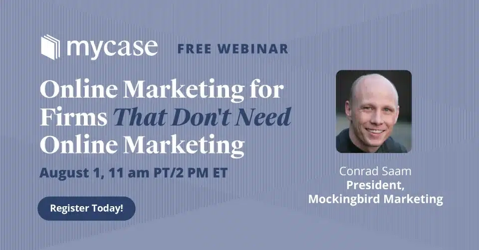 Online Marketing for Firms That Don't Need Online Marketing with Conrad Saam, President of Mockingbird Marketing