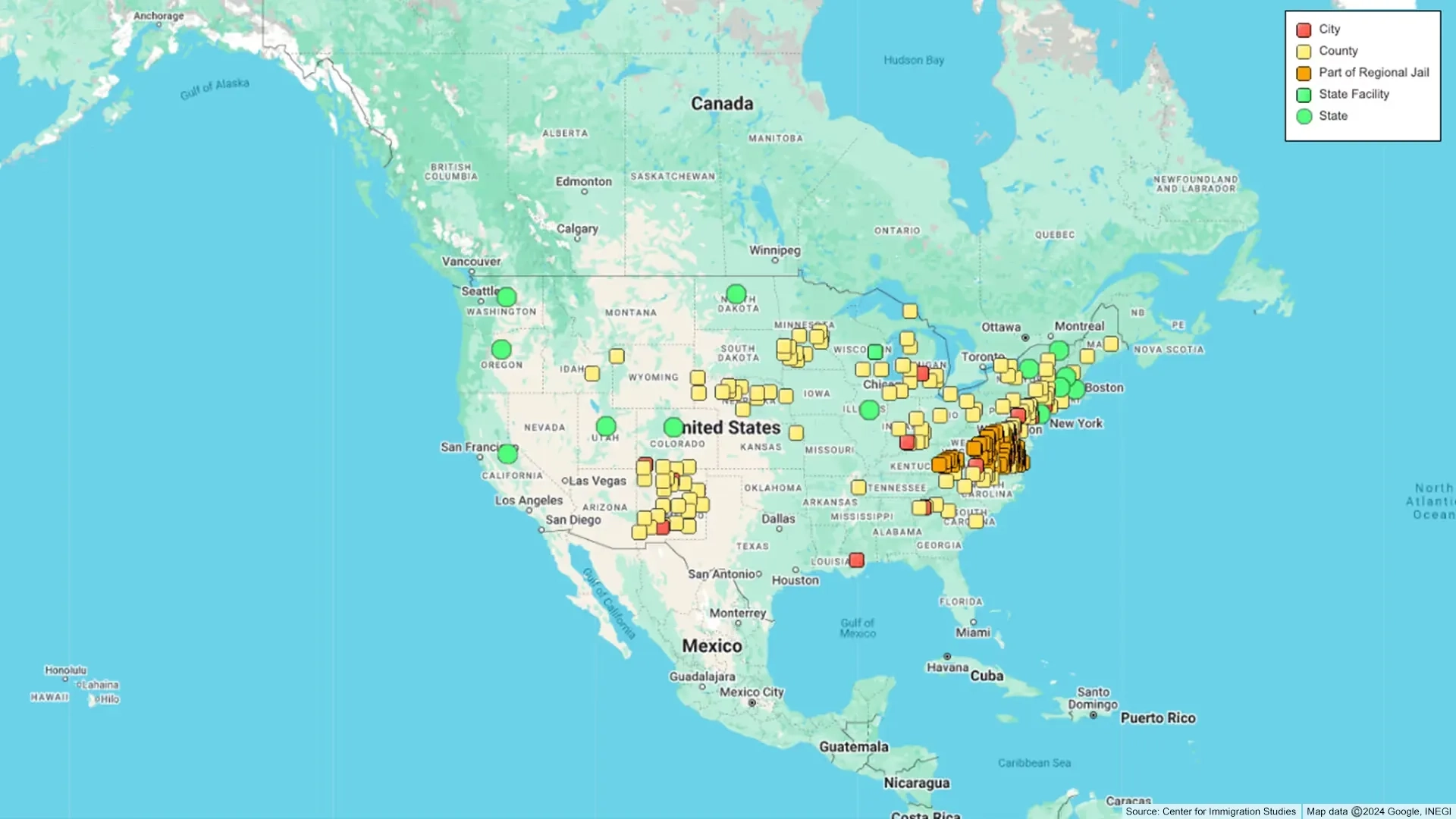 Sanctuary cities map