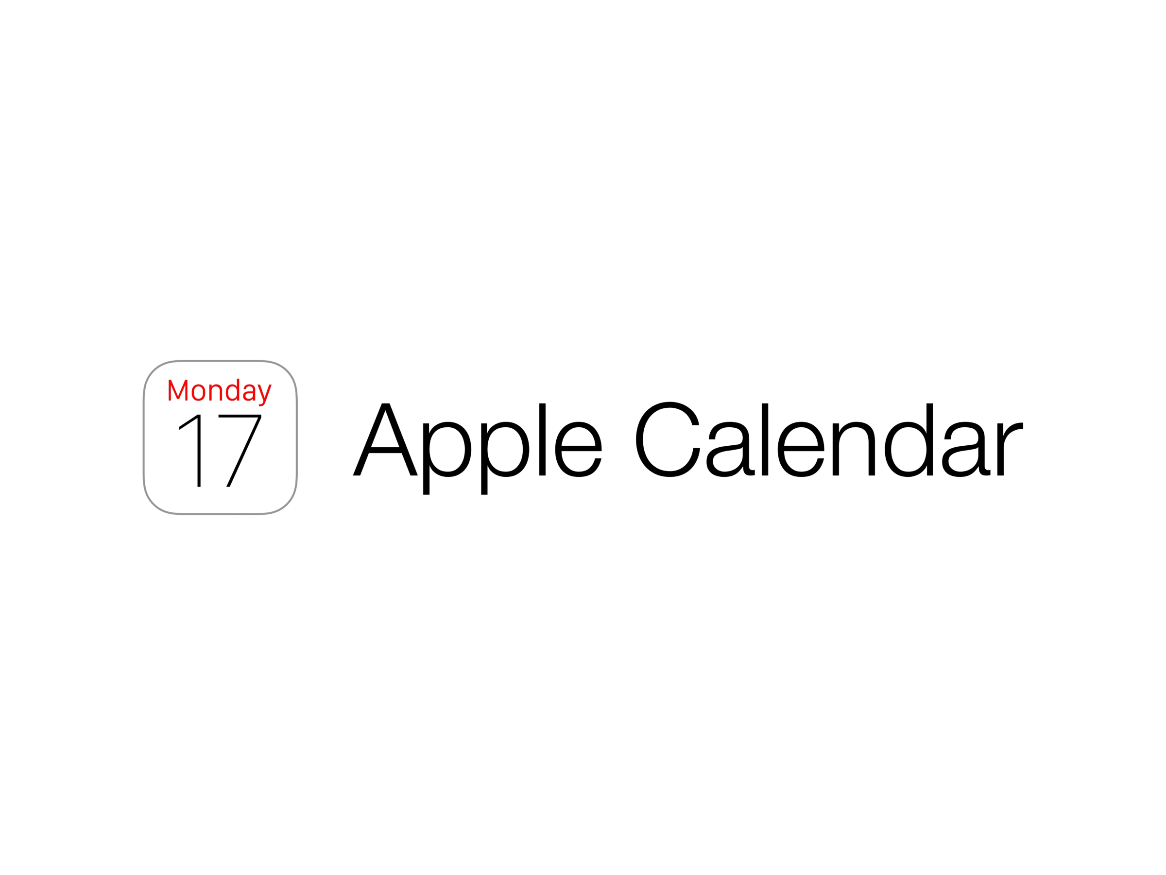 Apple Calendar Logo
