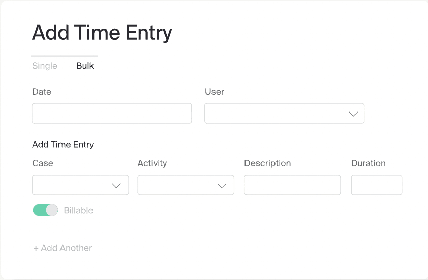 Add Time Entry