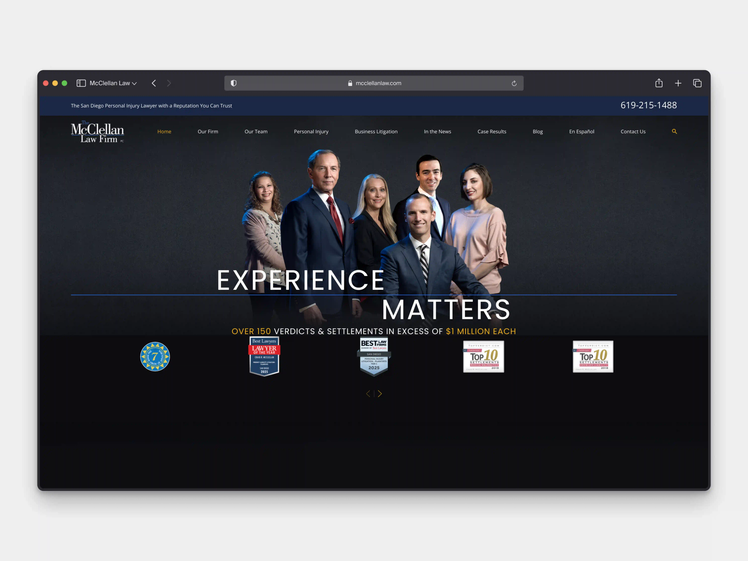 The McClellan Law Firm Website