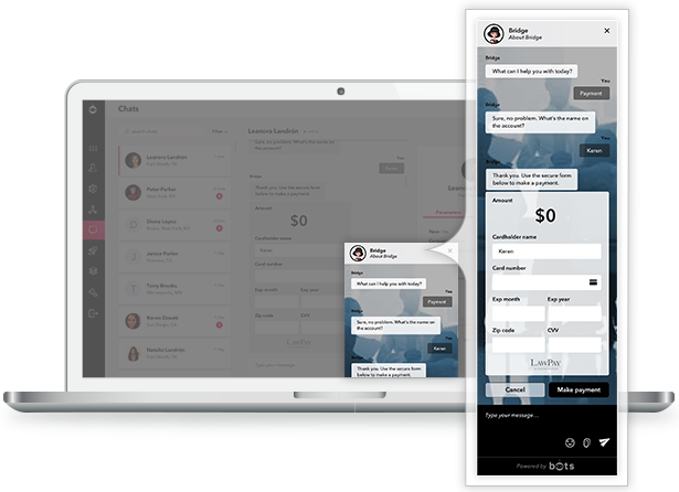 Laptop showing partner technology