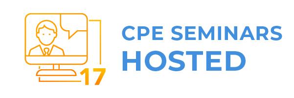 17 CPE Seminars Hosted