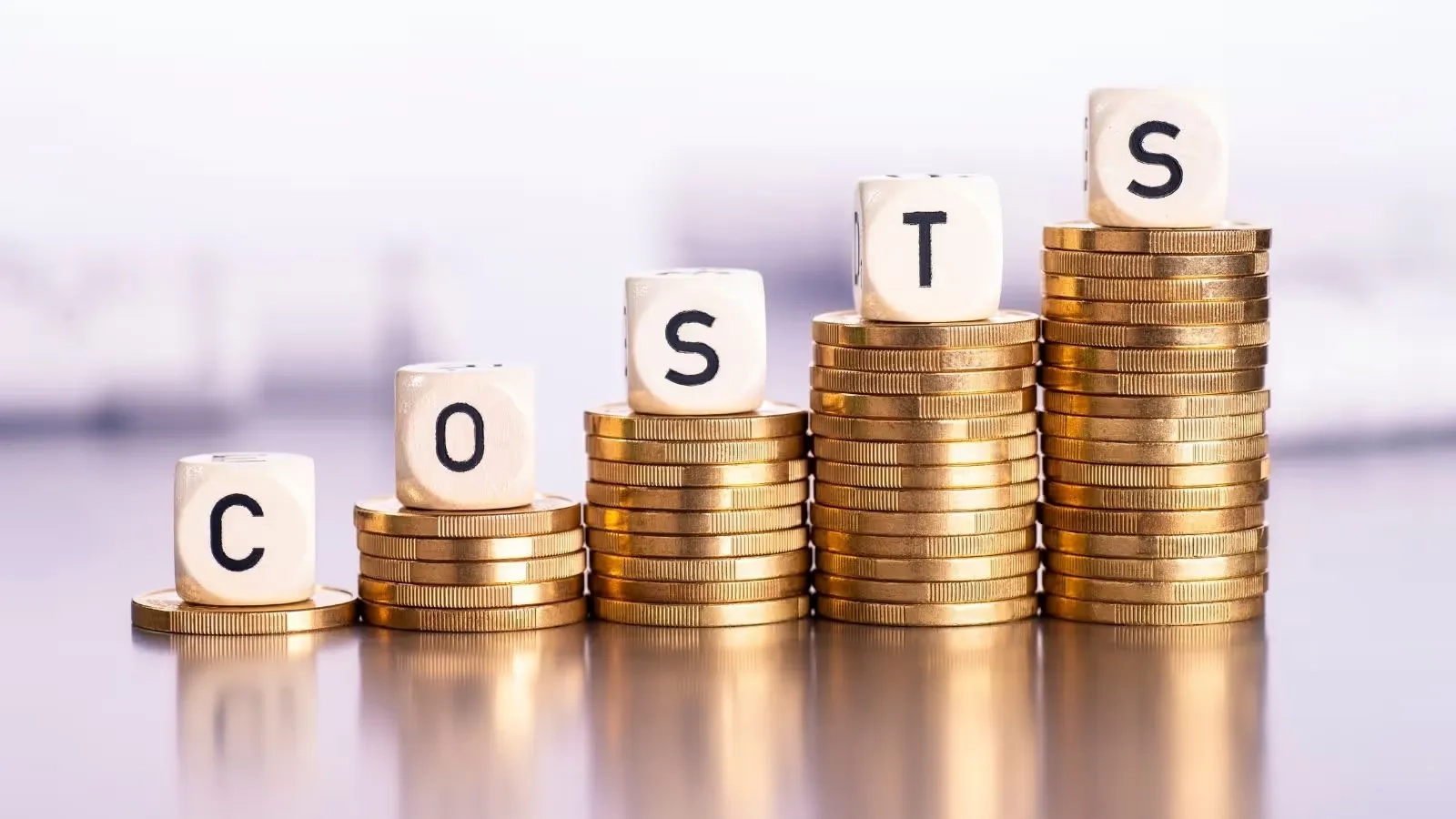 Illustration showing the various costs associated with operating a business.