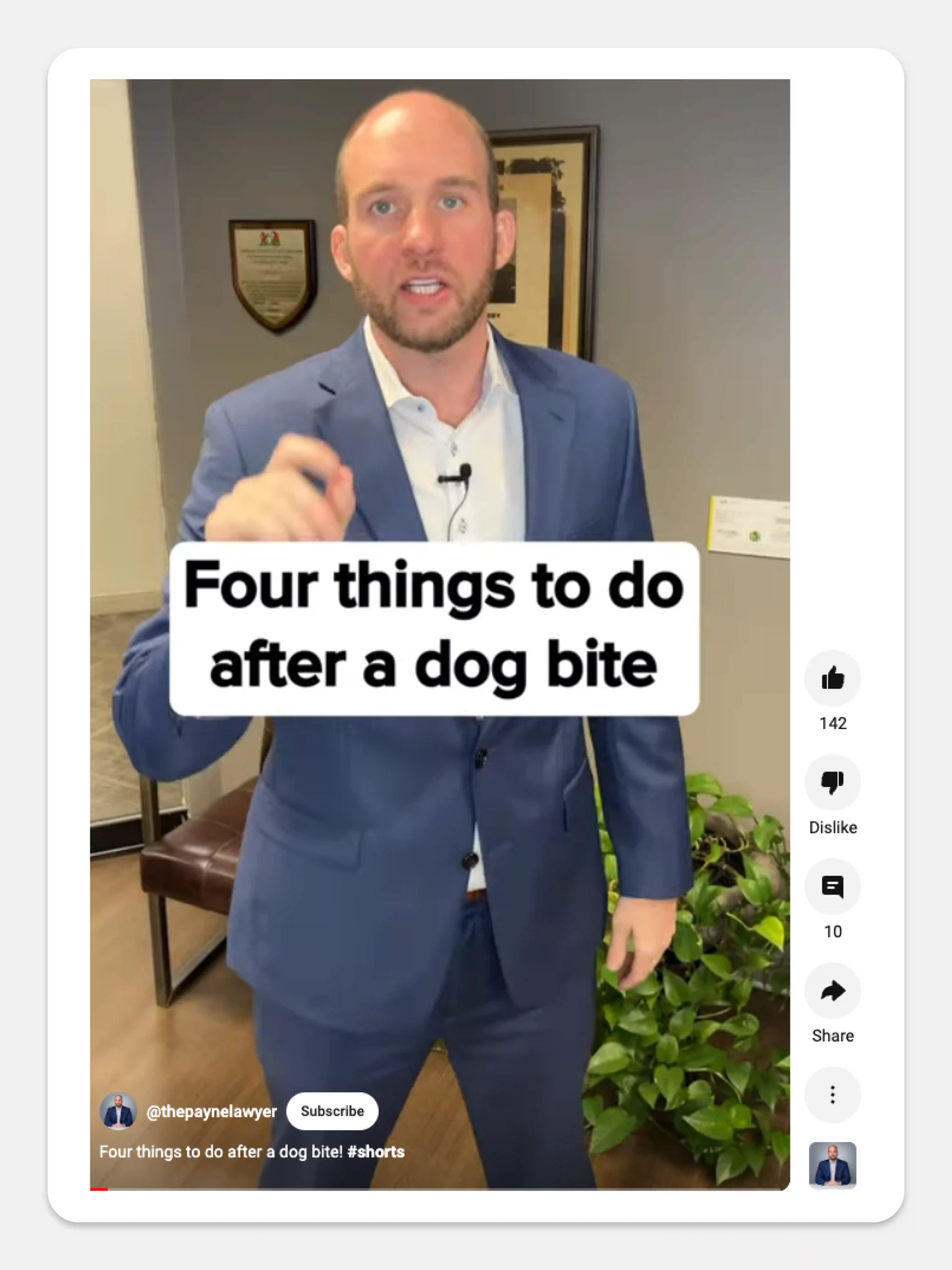 Cruz & Payne Injury Lawyers YouTube Post Example
