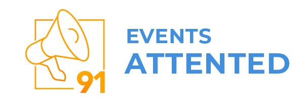 91 Events Attended