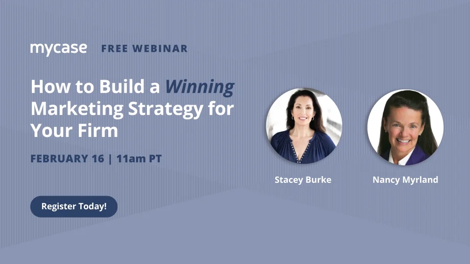Cover image for How to Build a Winning Marketing Strategy for Your Firm webinar