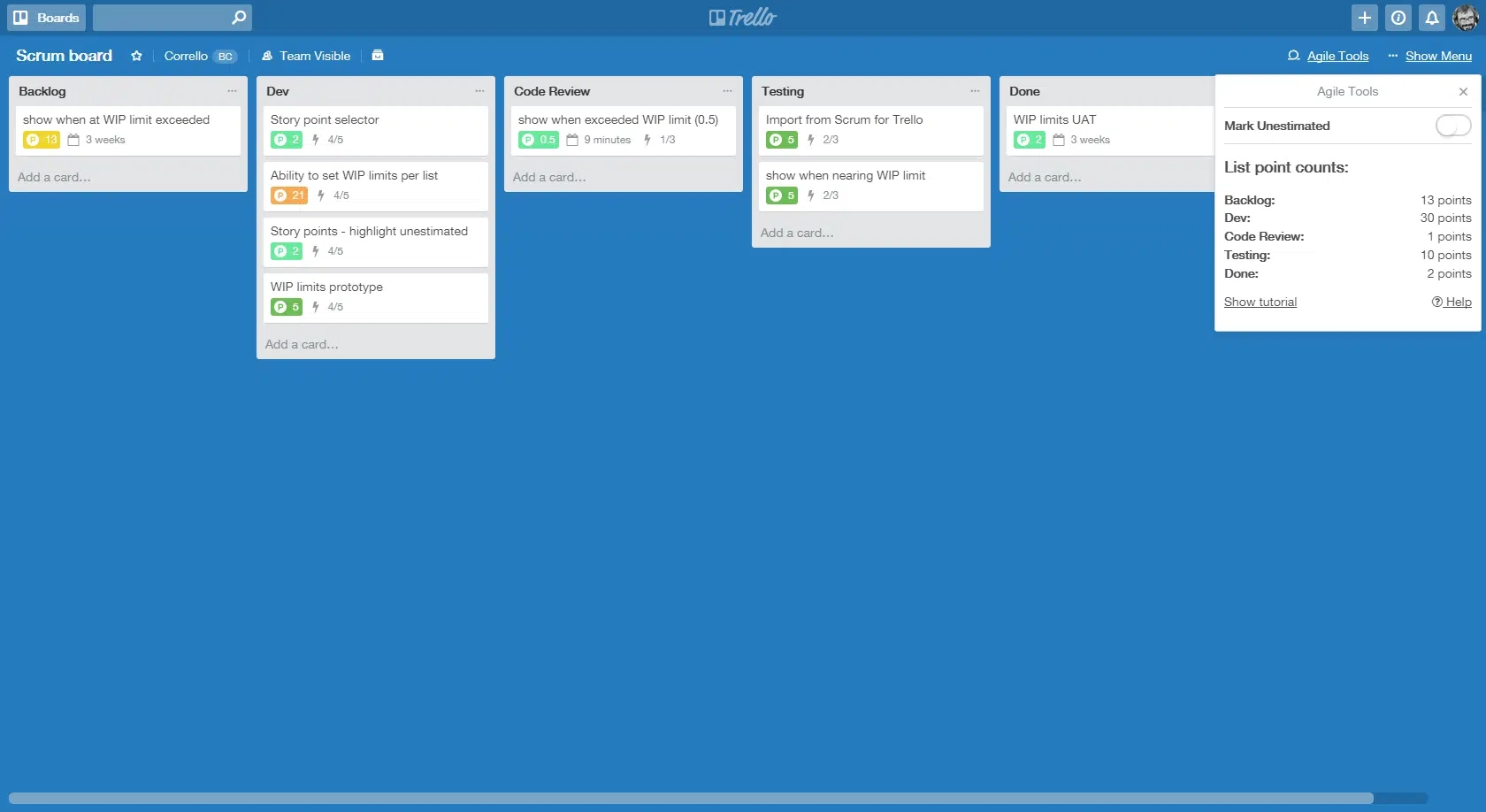 Trello Screenshot
