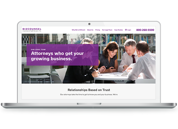 Laptop showing partner technology