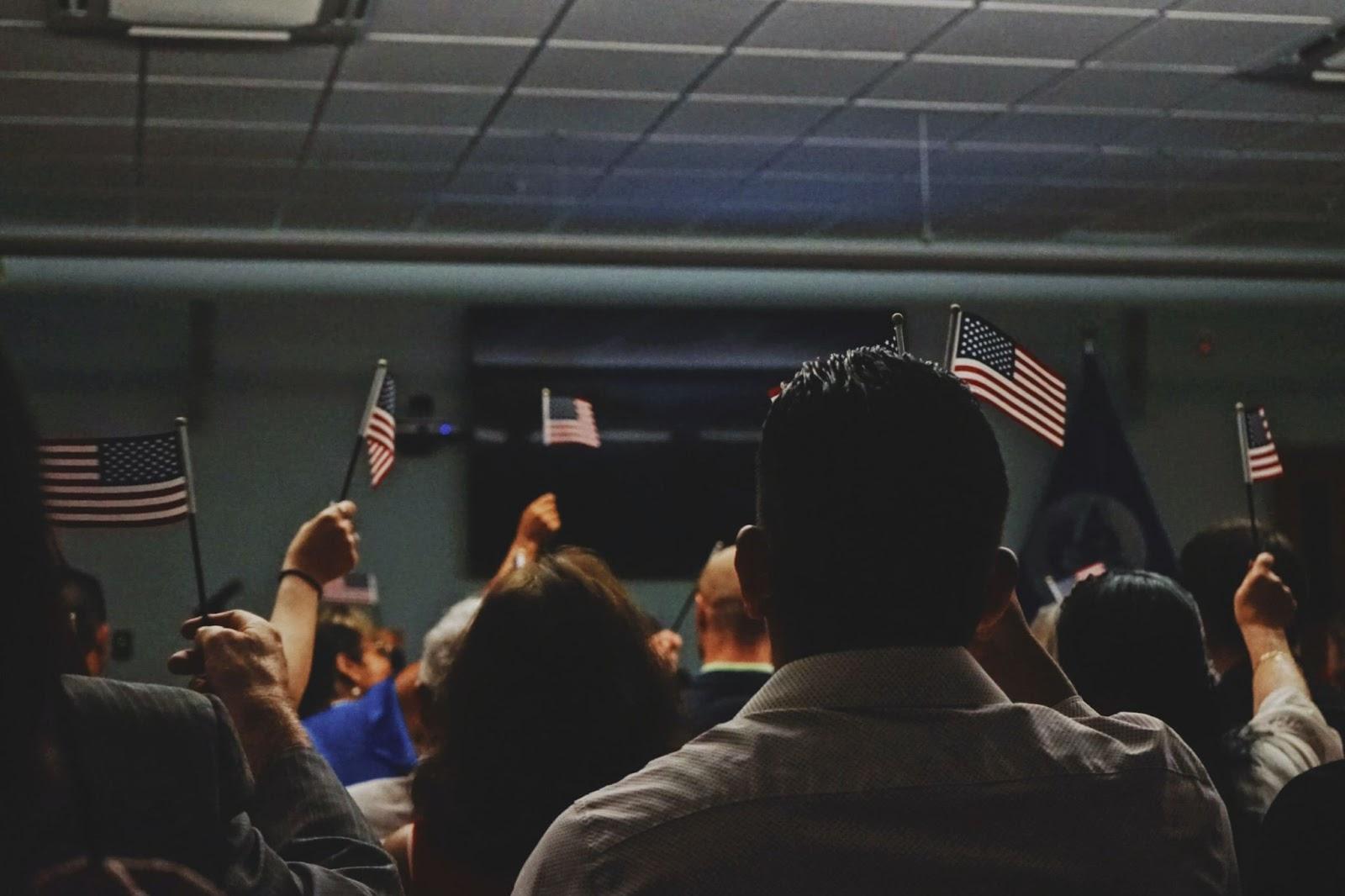 immigrants obtaining their US citizenship