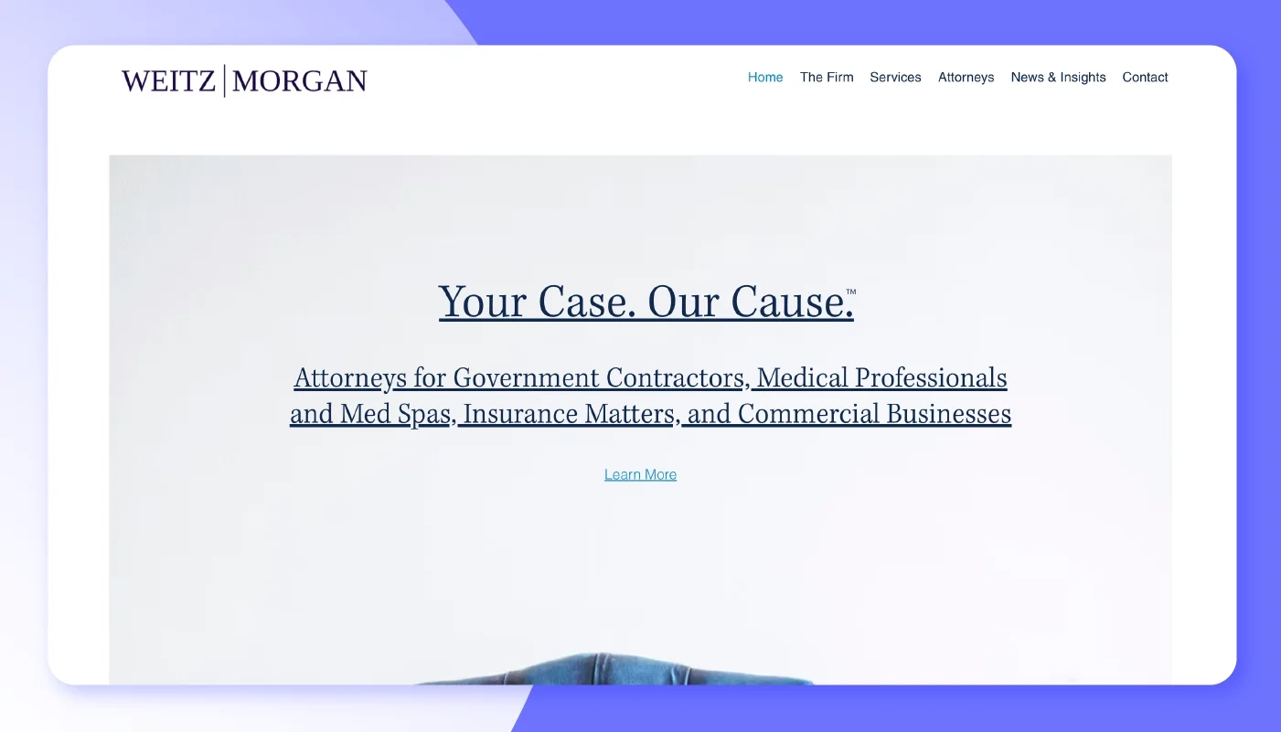 Weitz Morgan Homepage