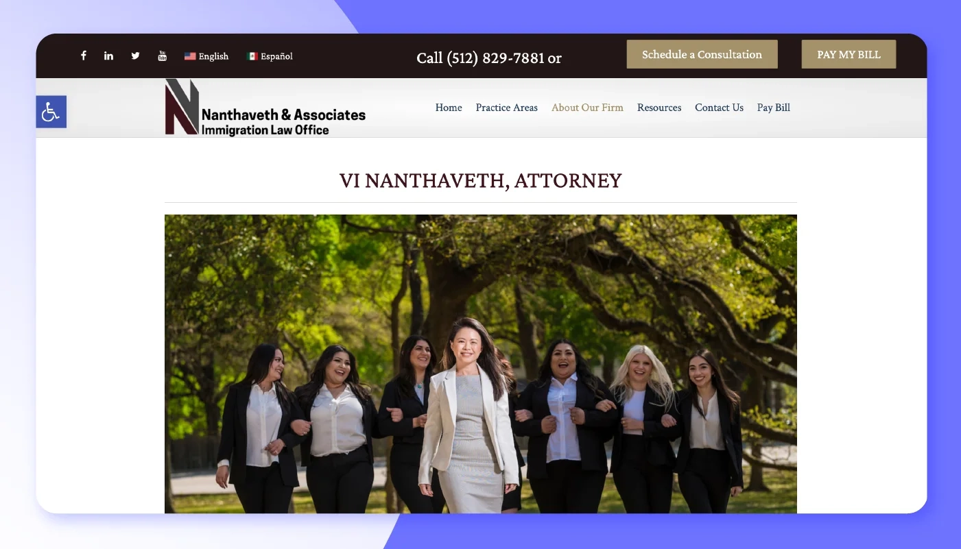 Nanthaveth & Associates Homepage