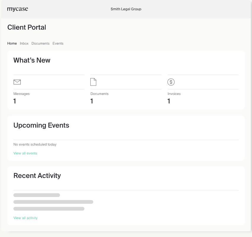 The MyCase Client Portal can help you build better client relationships and a stronger firm reputation that drives leads. Learn more at MyCase.