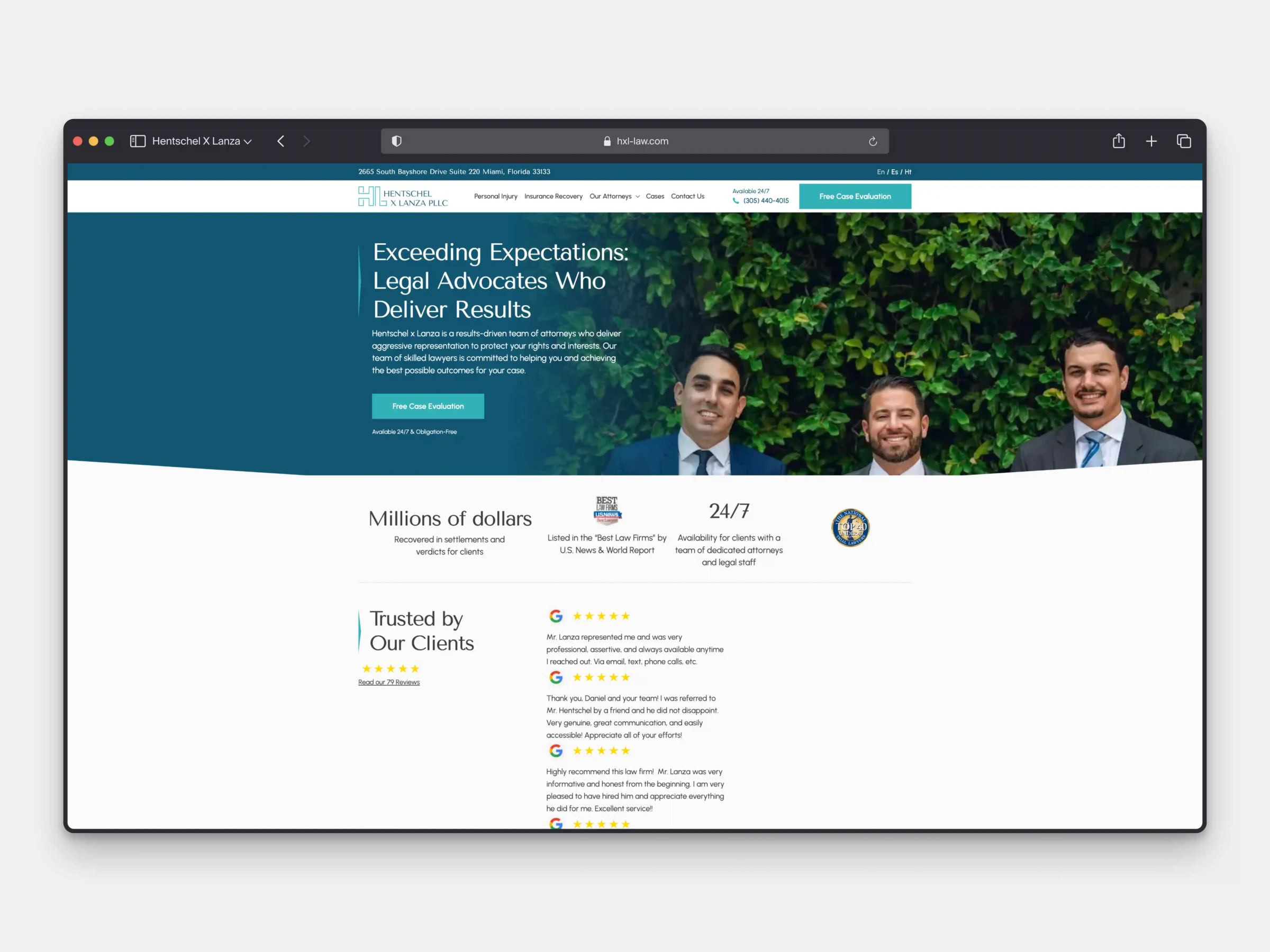 Hentschel x Lanza Website