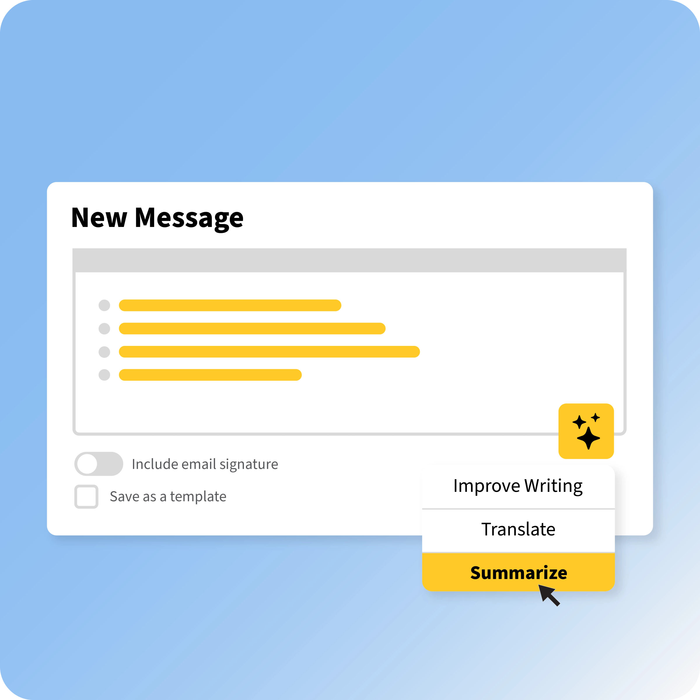 AI-Writing Assistant-Feature Page Graphics-AI-Summarize