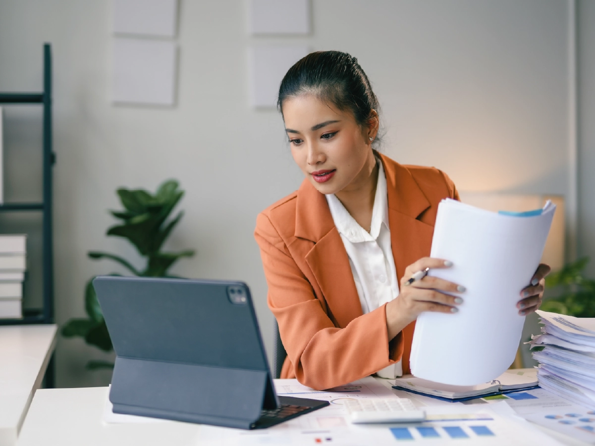 Immigration lawyer reviewing the USICS fee schedule