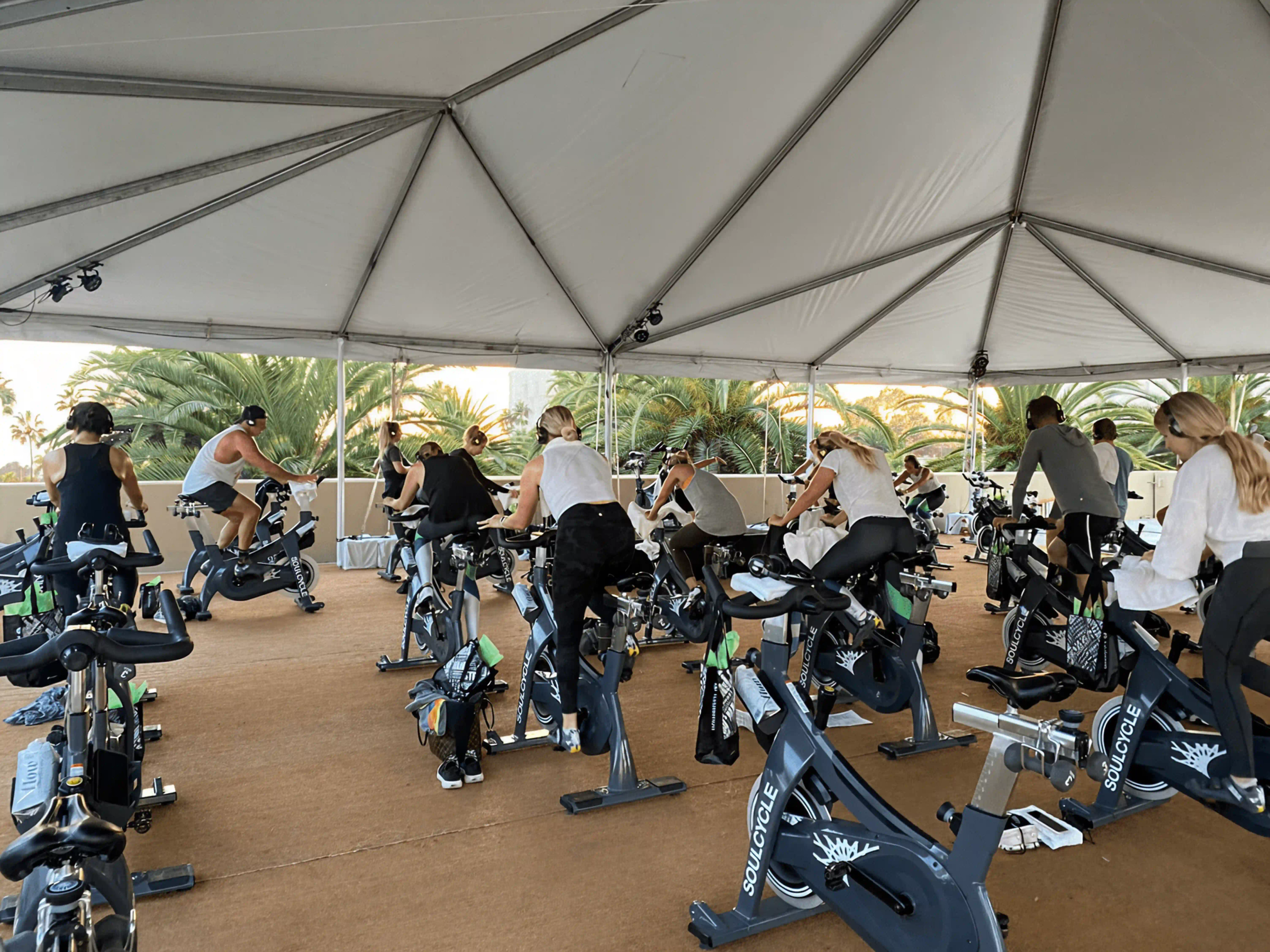 CASEpeer Employees At A Spin Class