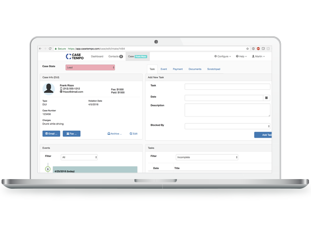 Case Tempo screenshot