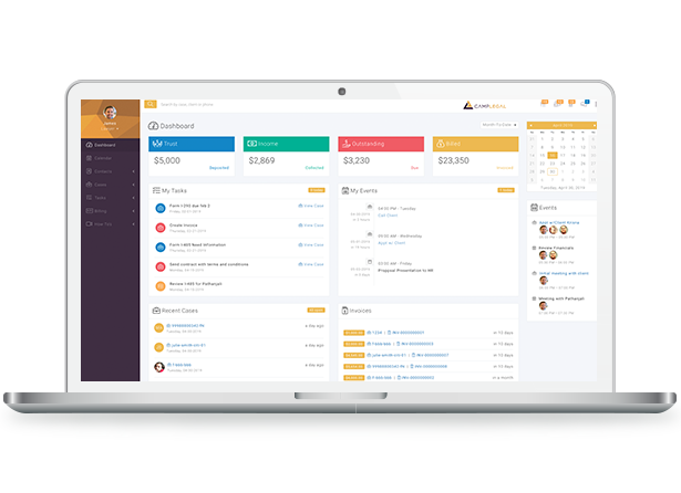 Laptop showing partner technology