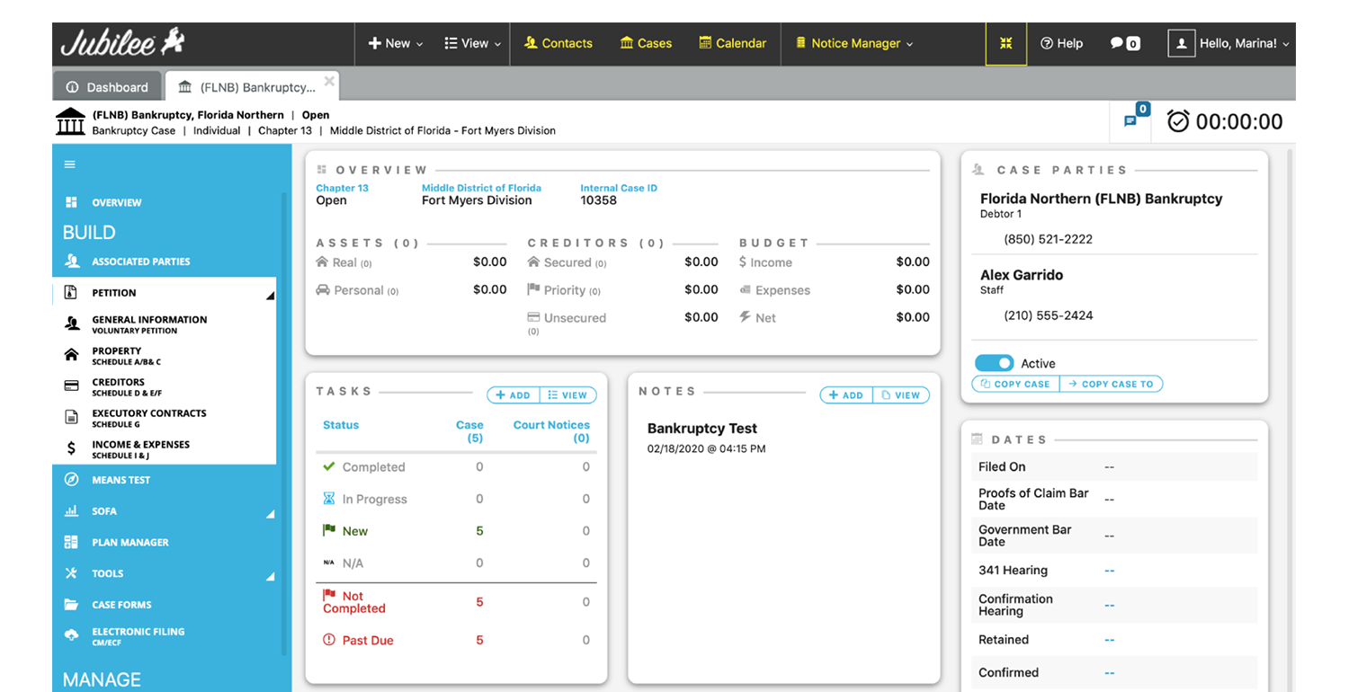 Jubilee Dashboard