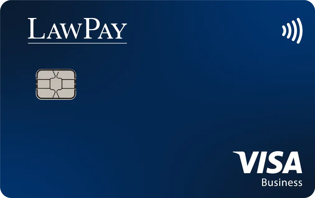 LawPay branded Visa card