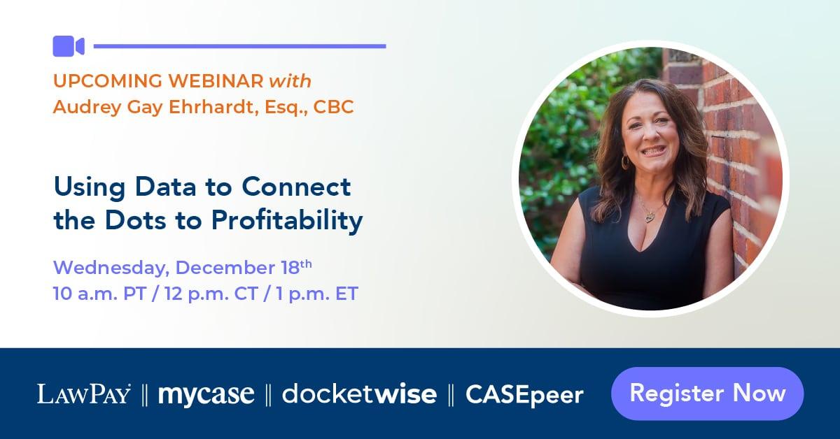 Financial Wellness for Law Firms: Using Data to Connect the Dots to Profitability