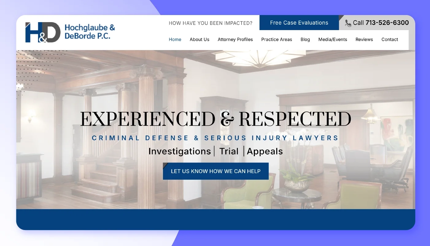 Hochglaube & DeBorde P.C. Homepage