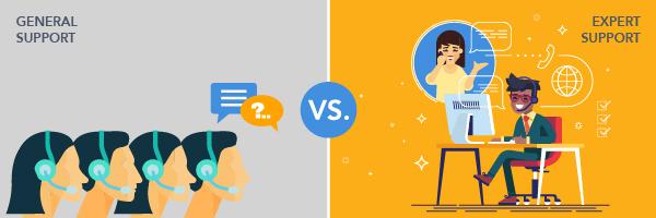 General vs Expert Support