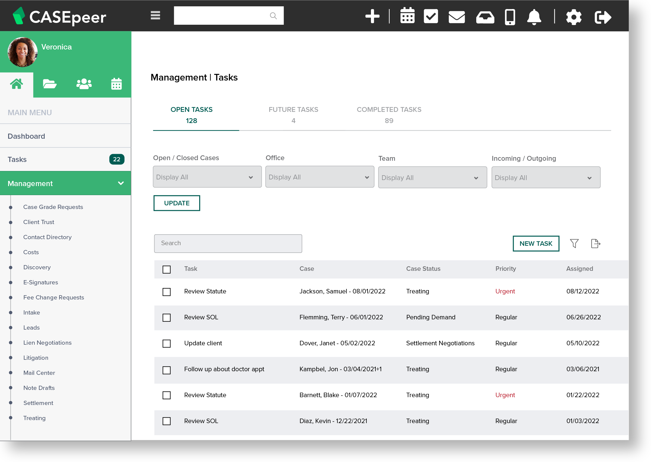 Manage Tasks