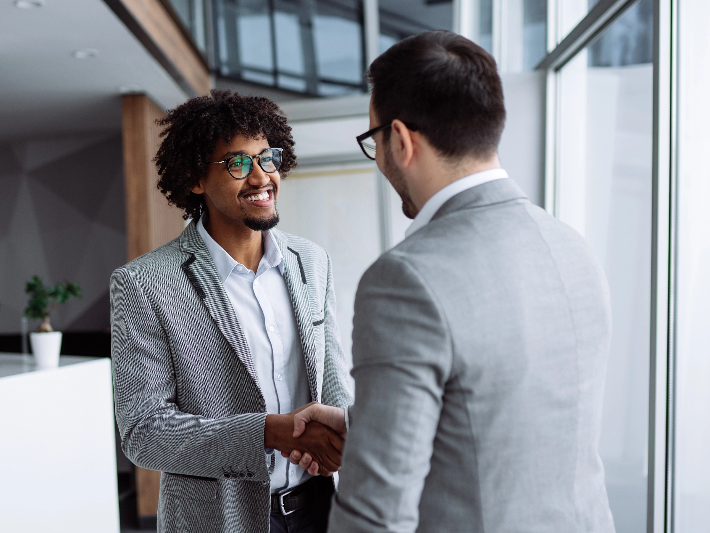Lawyer meeting with a client during initial consultation