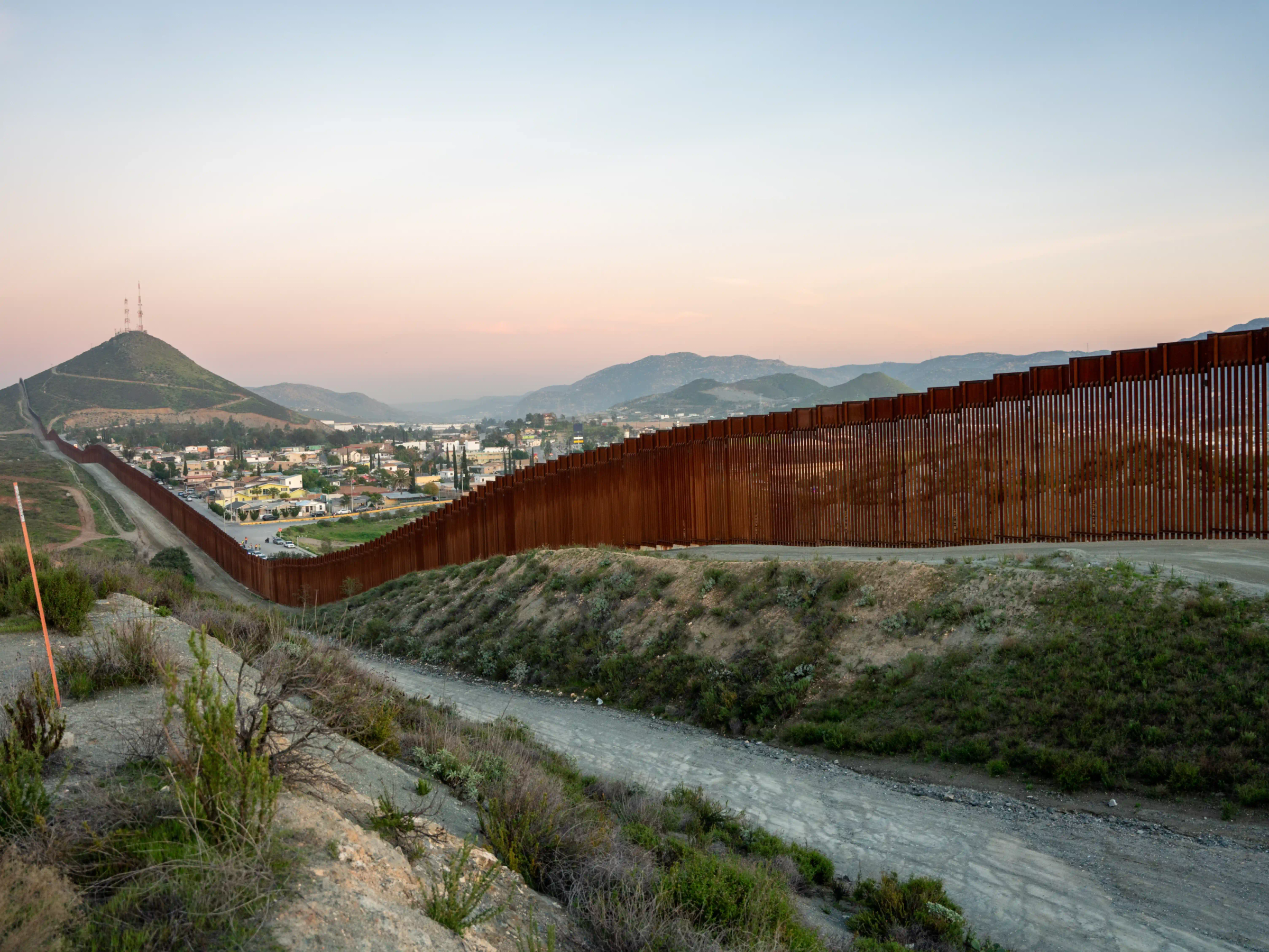 Border wall between the United States and Mexico