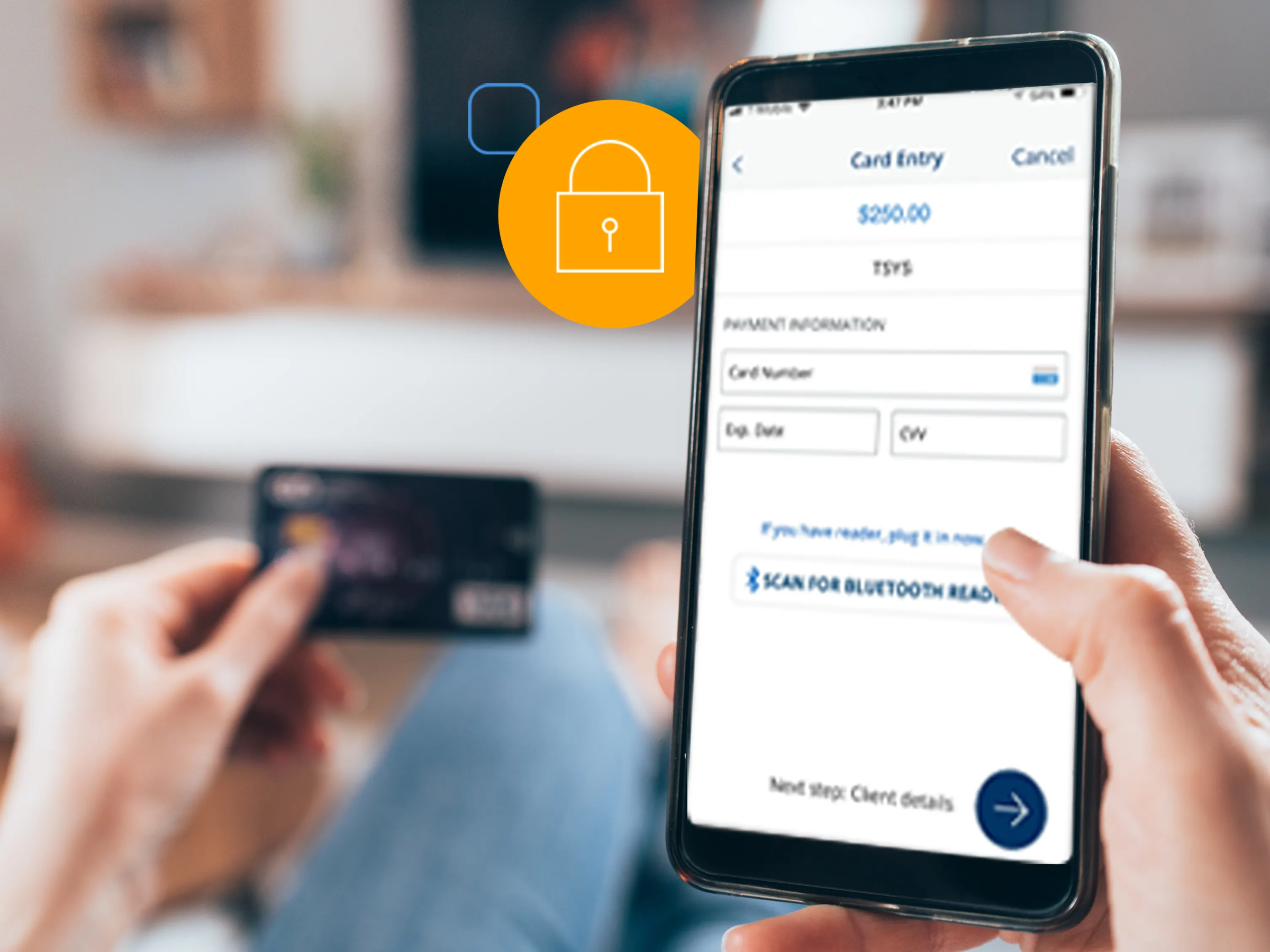A client is able to pay through a convenient online payment terminal.