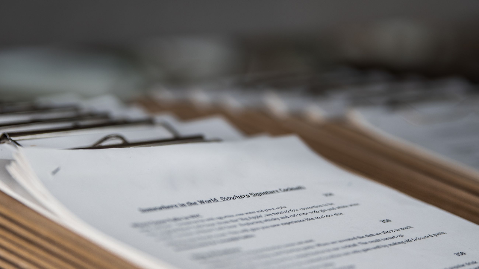 stack of legal documents