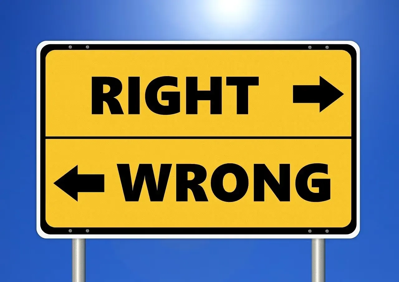 right and wrong way