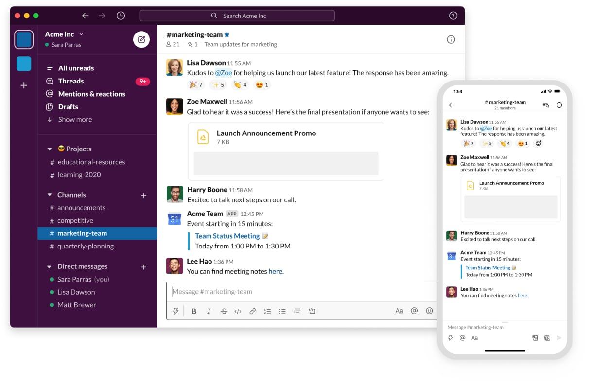 Slack ui