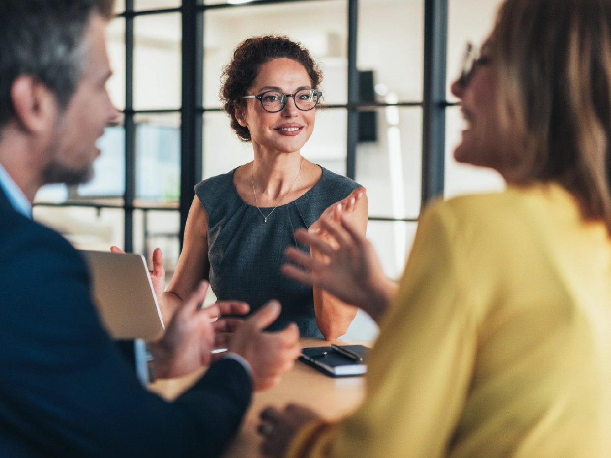 Lawyers having a meeting