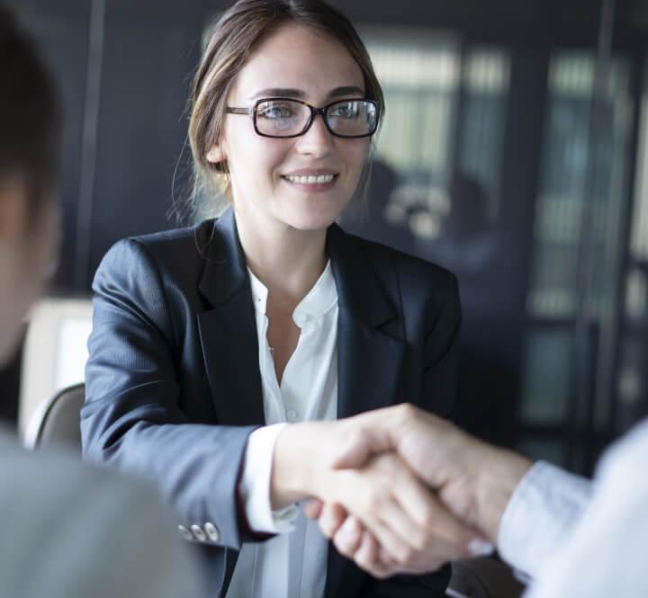 Lawyers shaking hands