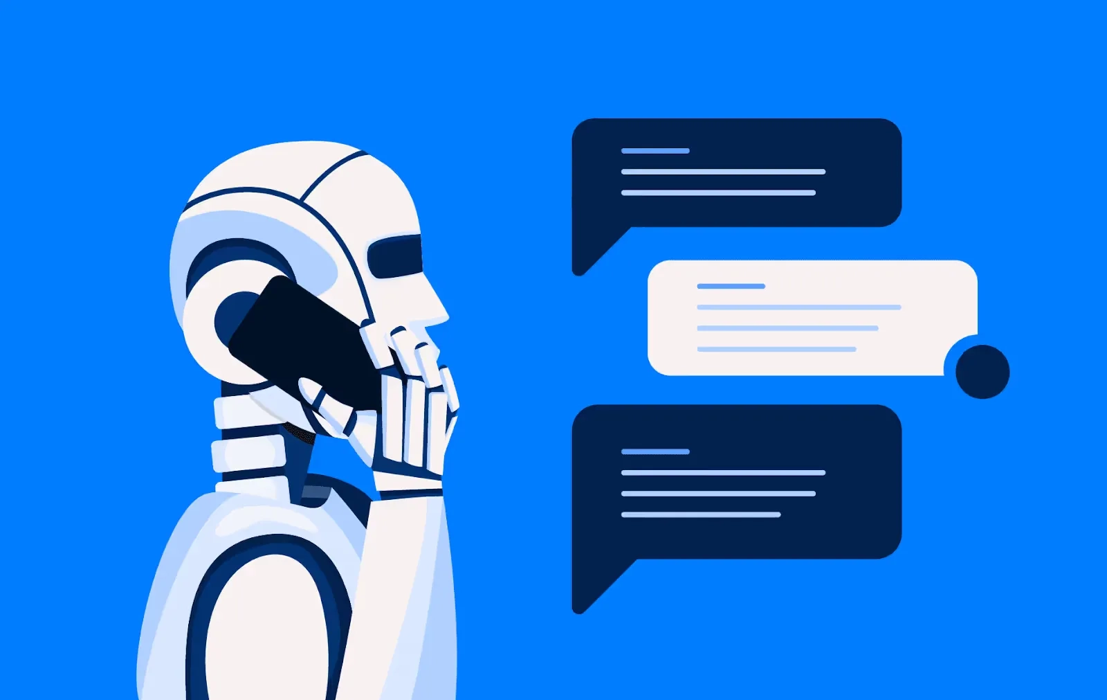 depiction of a chatbot