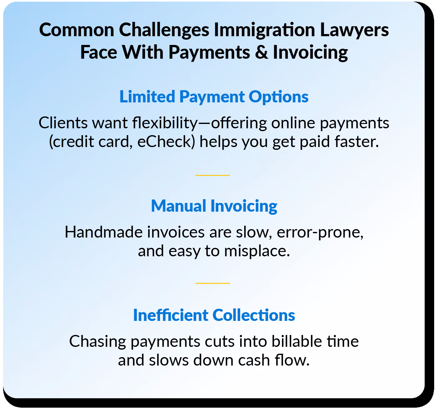 Common Challenges Immigration Lawyers Face With Payments & Invoicing
