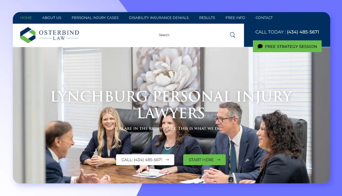 Osterbind Law Homepage