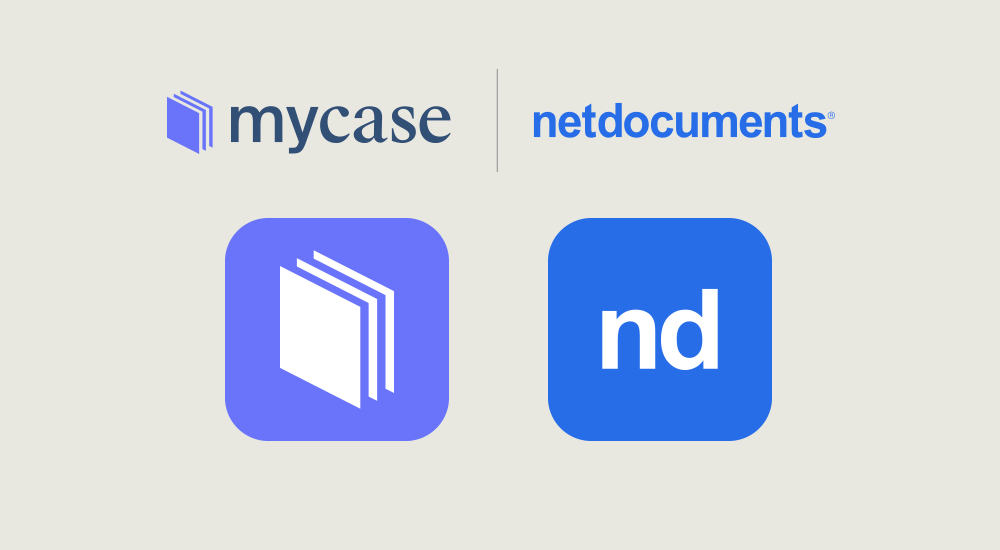 MyCase now integrates with NetDocuments