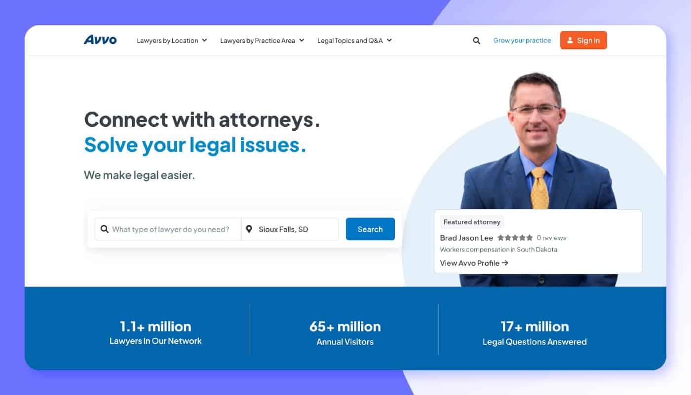 Best for: Lawyer visibility & client connection