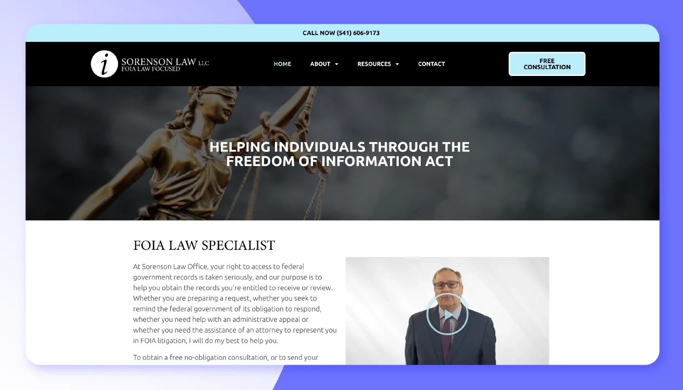 Sorenson Law Homepage