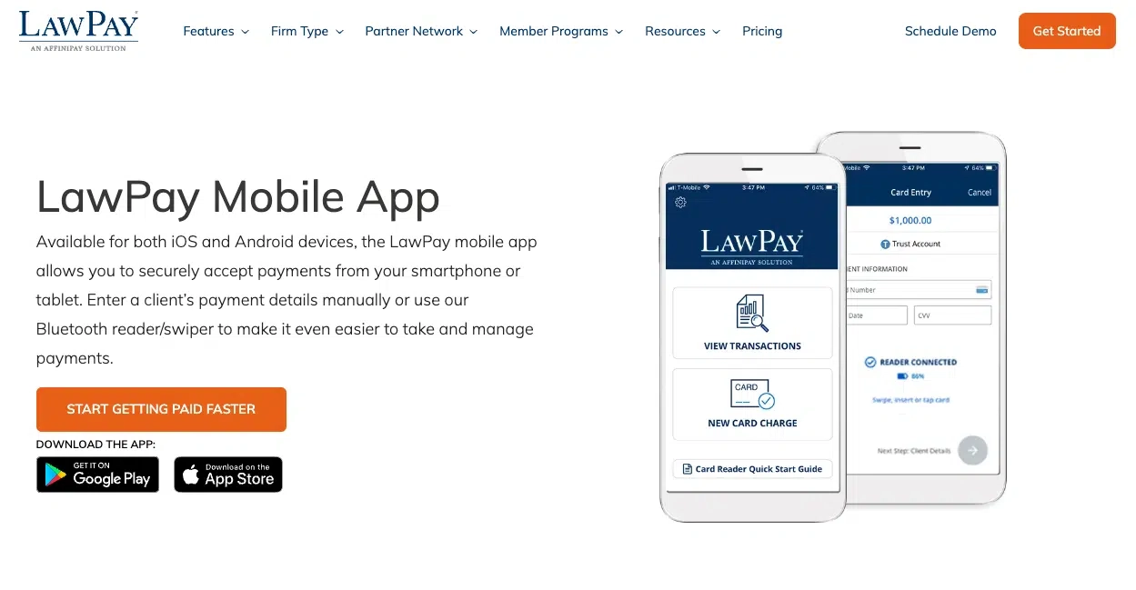 Screenshot LawPay-Mobile-App