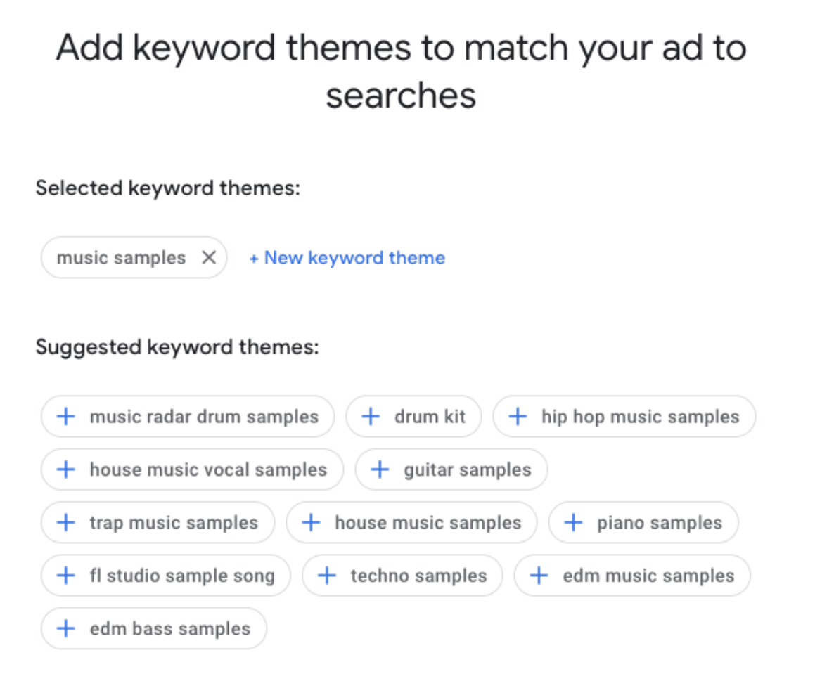 Keyword fields